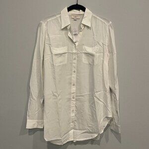 Ann Taylor Loft Women's Button Down Dress Shirt, Size XS